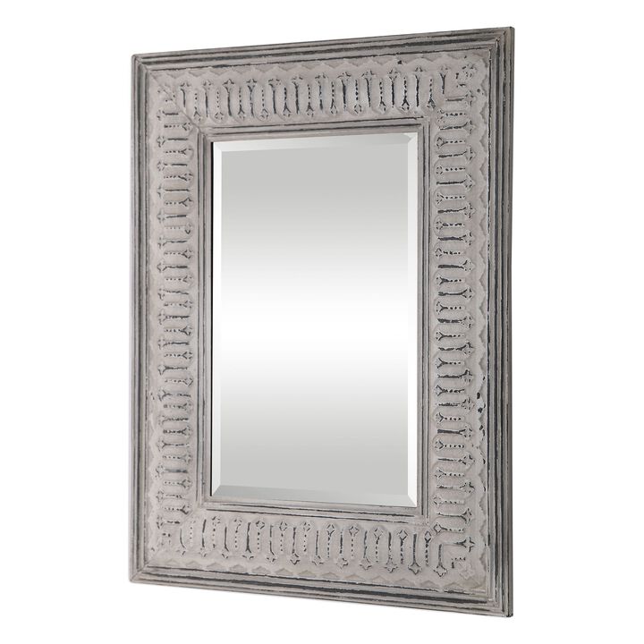 Uttermost Argenton Aged Gray Rectangle Mirror